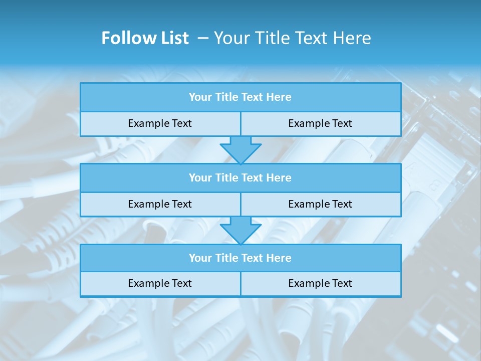 Computer Server Equipment PowerPoint Template