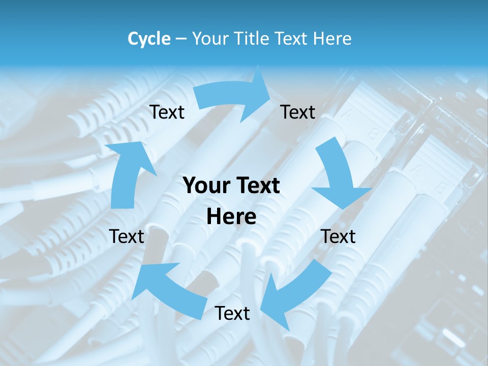 Computer Server Equipment PowerPoint Template