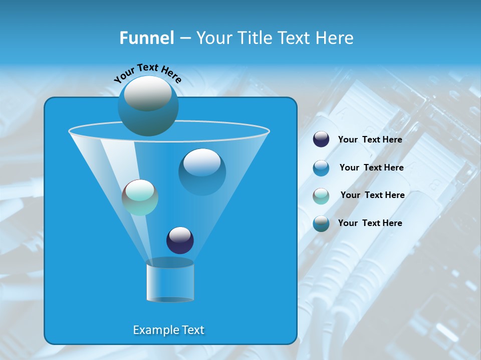 Computer Server Equipment PowerPoint Template