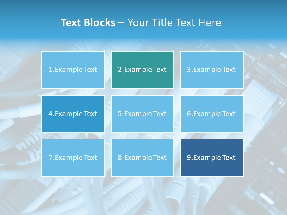 Computer Server Equipment PowerPoint Template