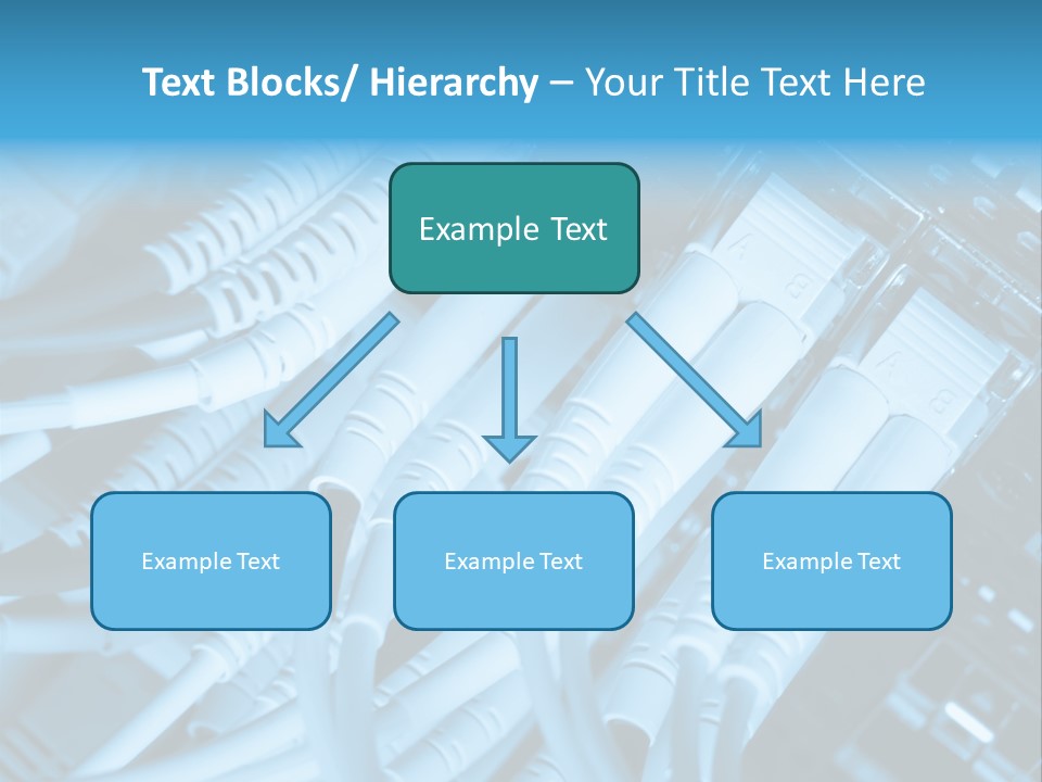 Computer Server Equipment PowerPoint Template