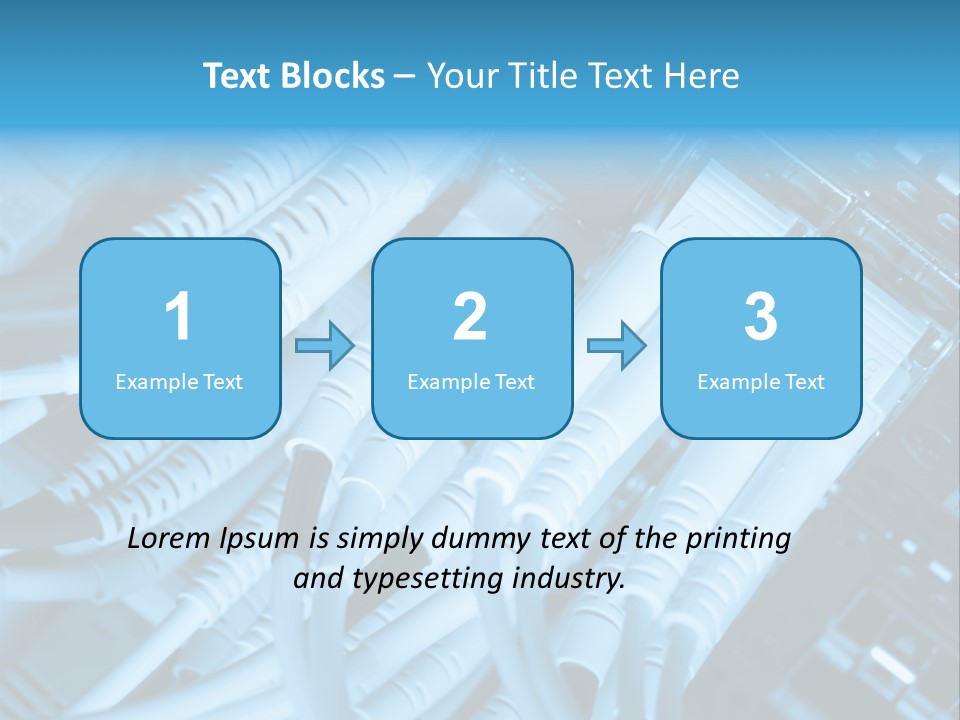 Computer Server Equipment PowerPoint Template