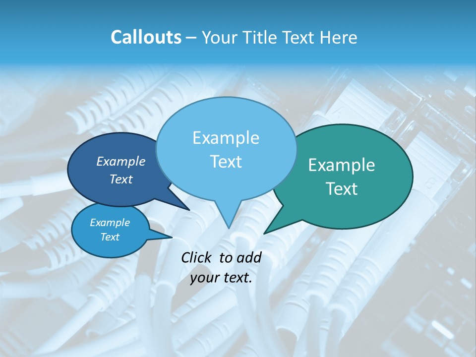 Computer Server Equipment PowerPoint Template