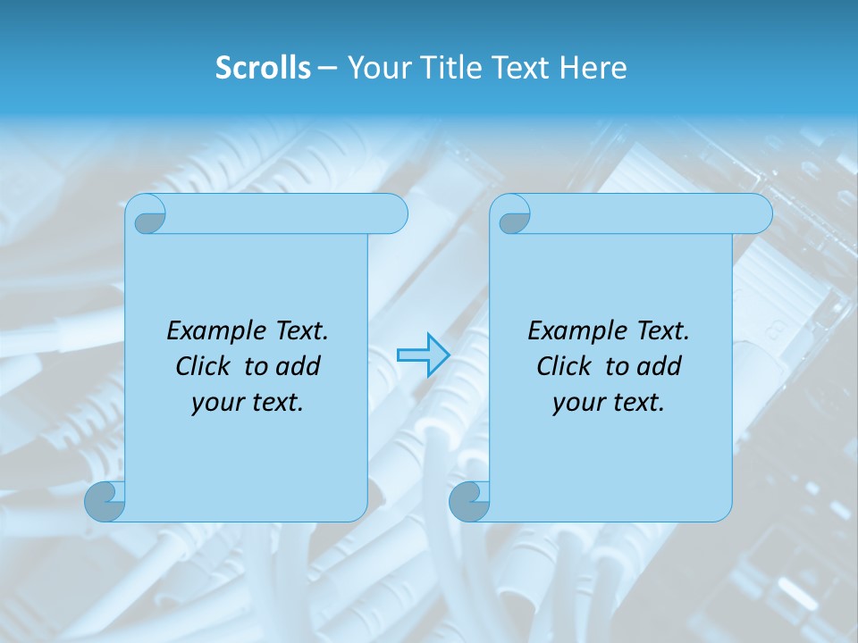 Computer Server Equipment PowerPoint Template