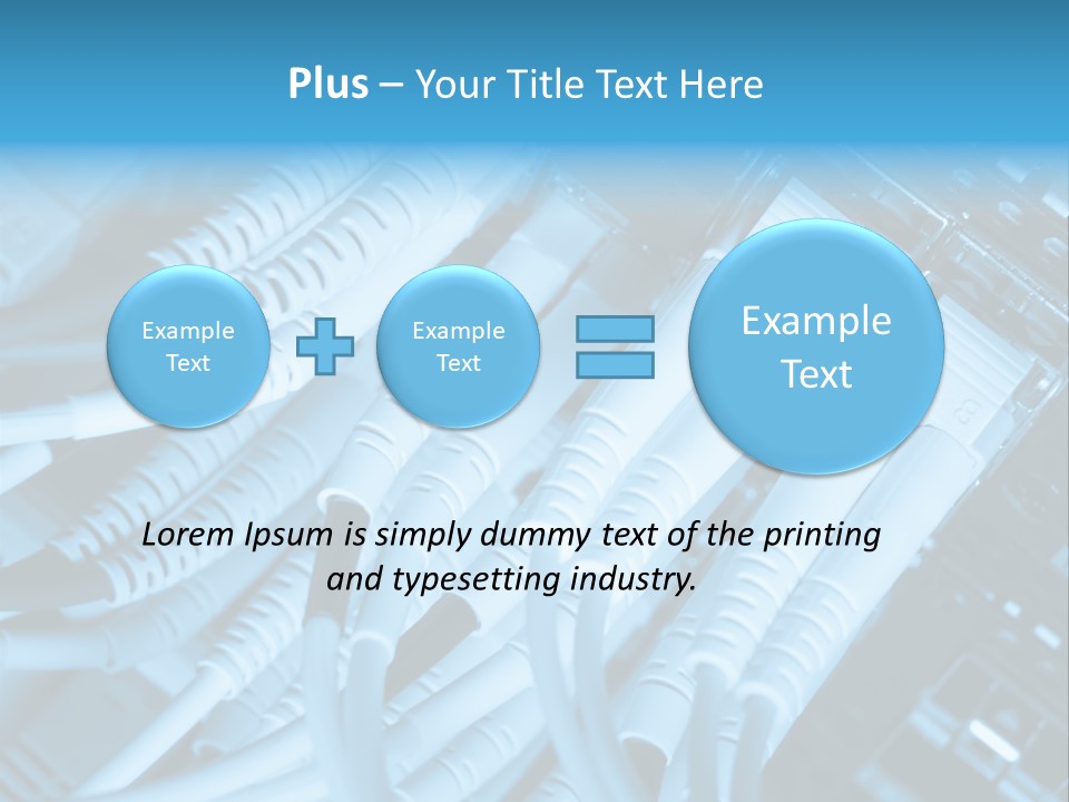 Computer Server Equipment PowerPoint Template