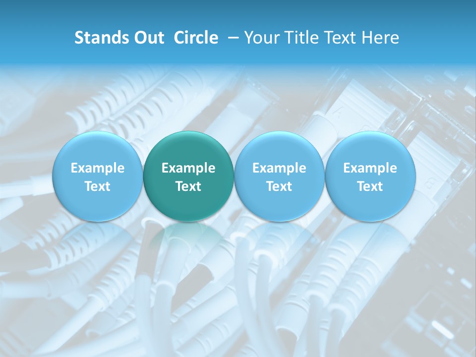 Computer Server Equipment PowerPoint Template