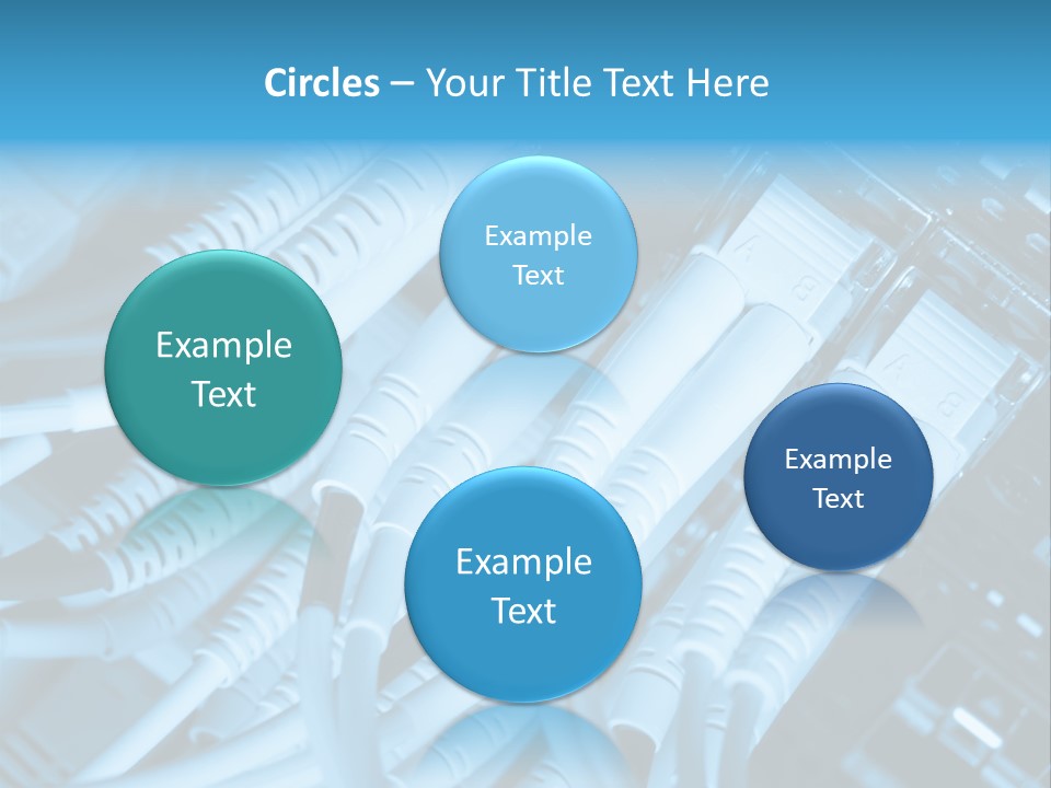 Computer Server Equipment PowerPoint Template