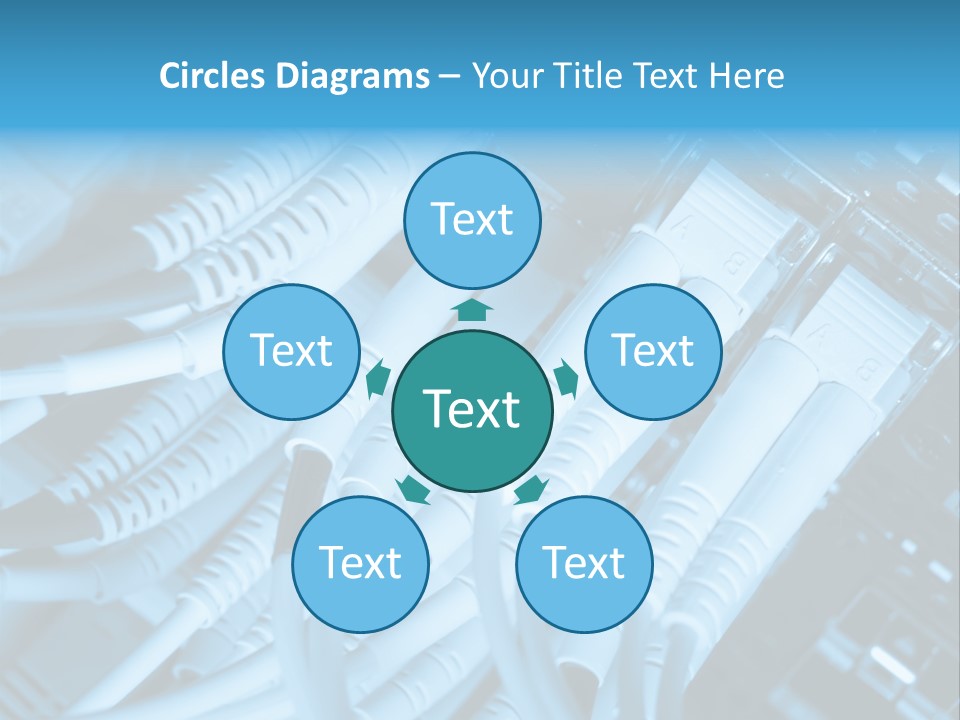 Computer Server Equipment PowerPoint Template