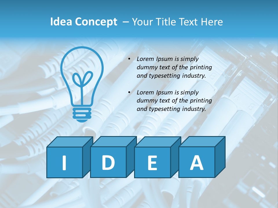 Computer Server Equipment PowerPoint Template