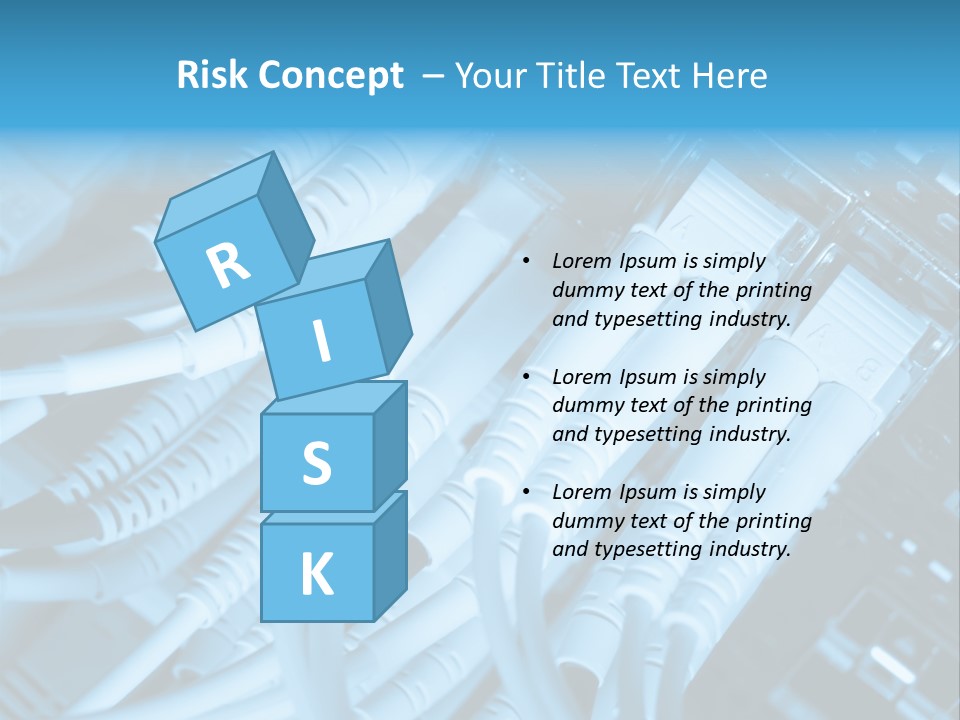Computer Server Equipment PowerPoint Template