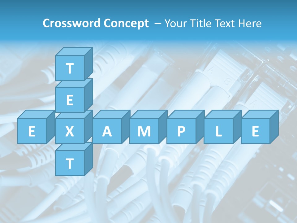 Computer Server Equipment PowerPoint Template
