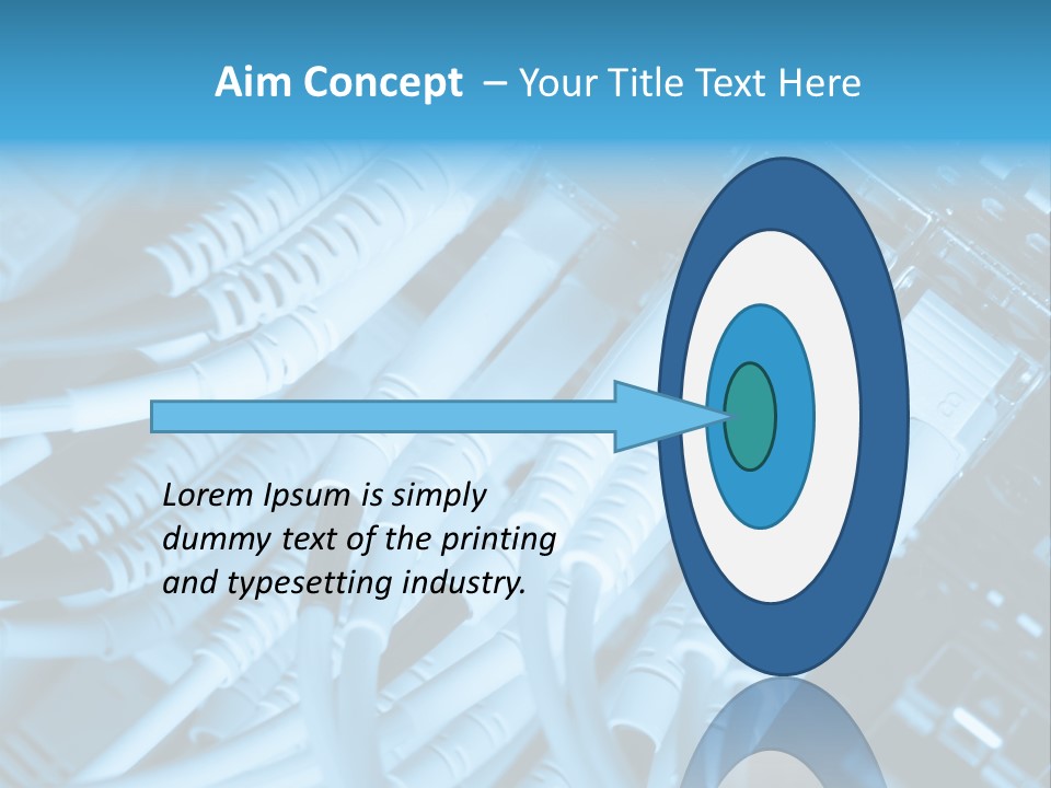 Computer Server Equipment PowerPoint Template