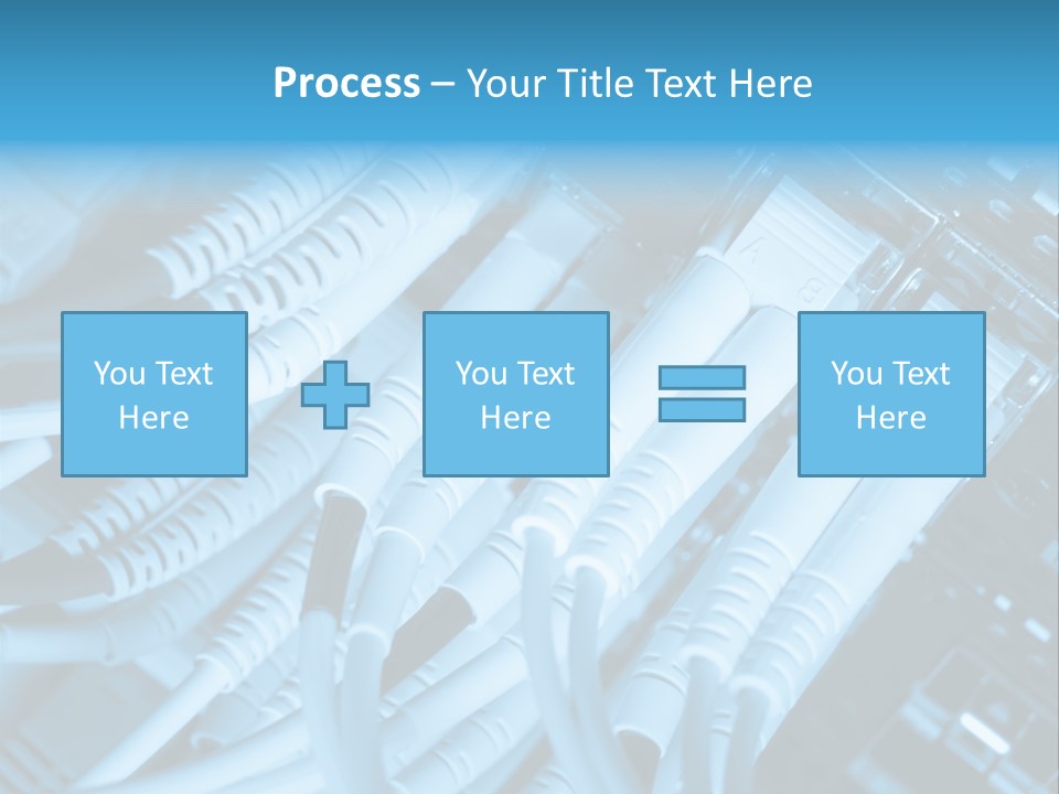 Computer Server Equipment PowerPoint Template
