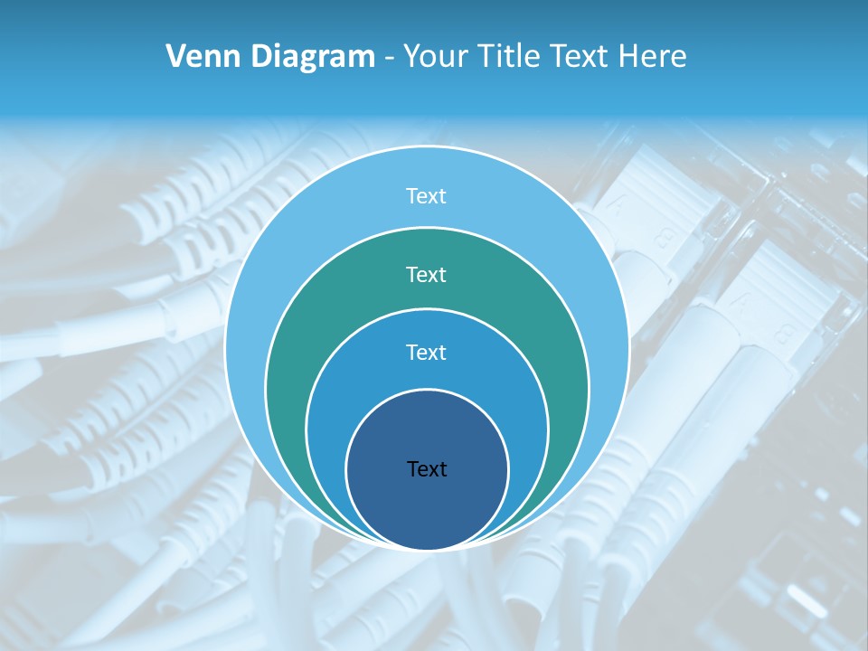 Computer Server Equipment PowerPoint Template