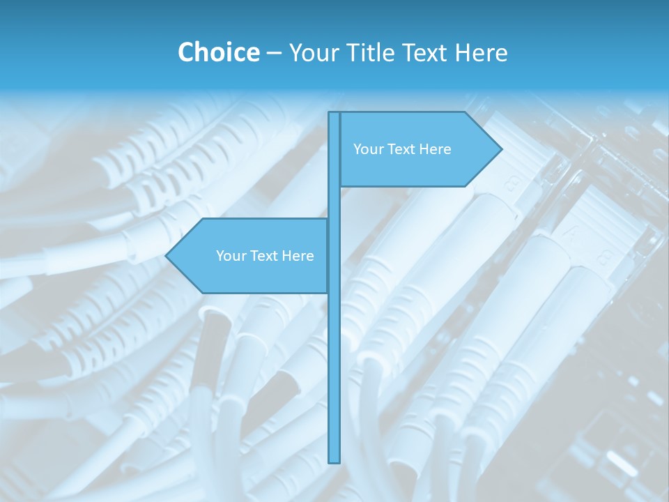 Computer Server Equipment PowerPoint Template