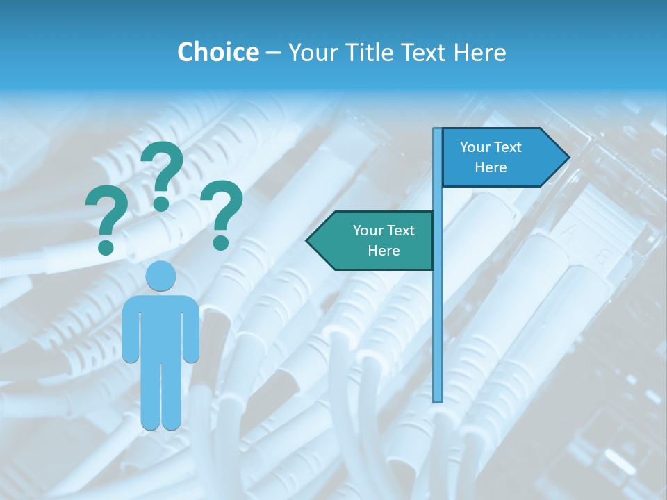 Computer Server Equipment PowerPoint Template