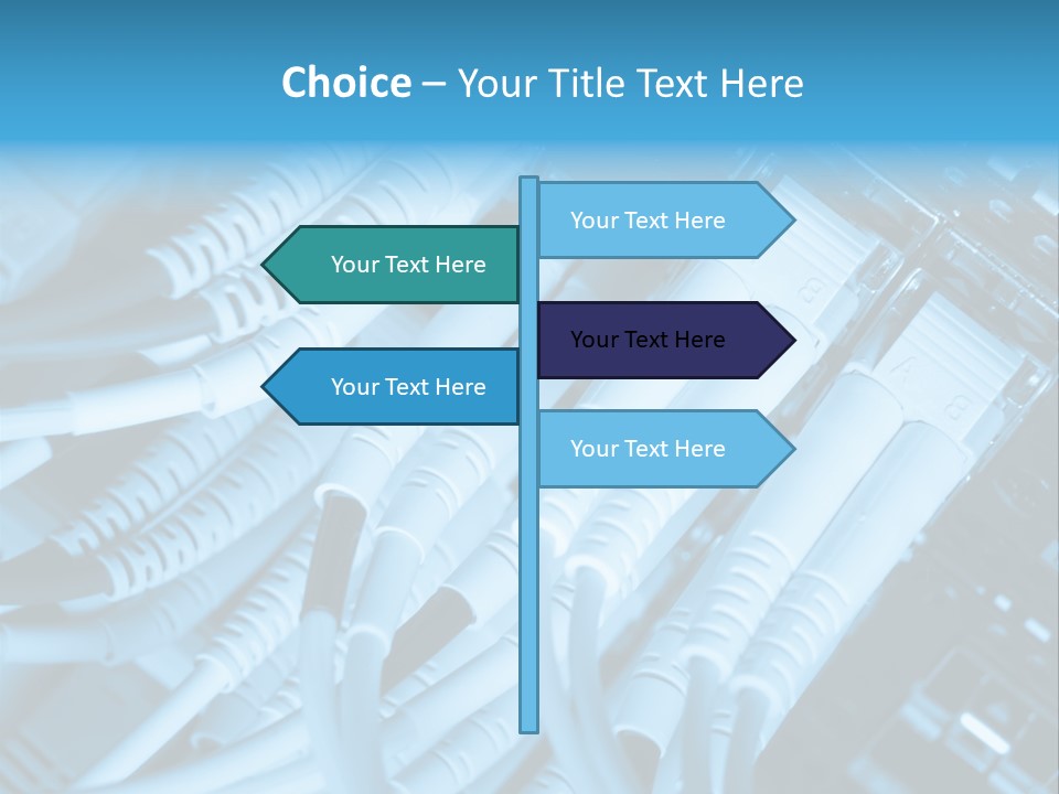 Computer Server Equipment PowerPoint Template