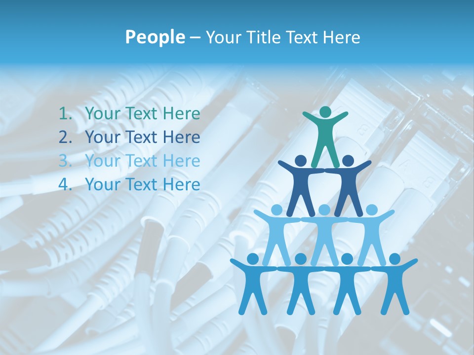 Computer Server Equipment PowerPoint Template