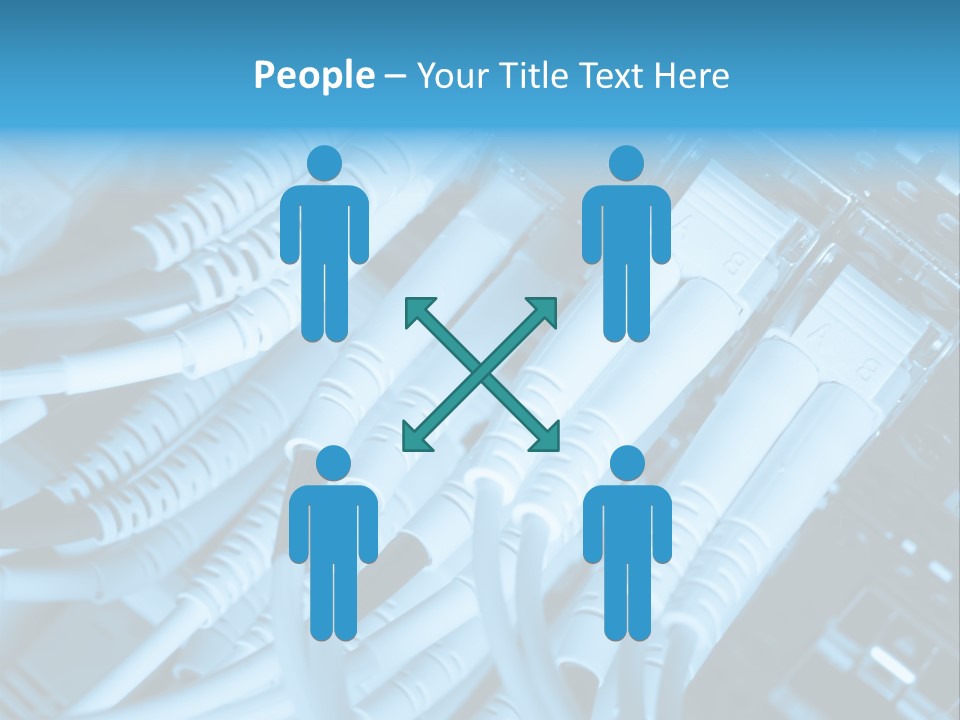 Computer Server Equipment PowerPoint Template