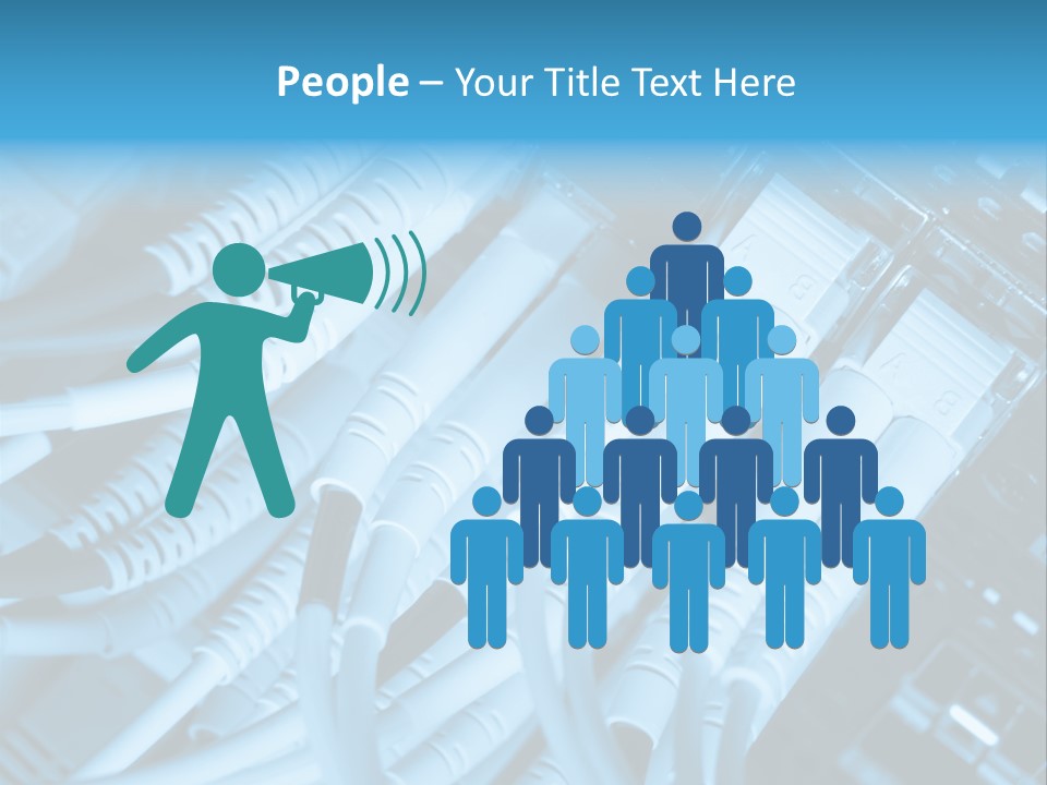 Computer Server Equipment PowerPoint Template