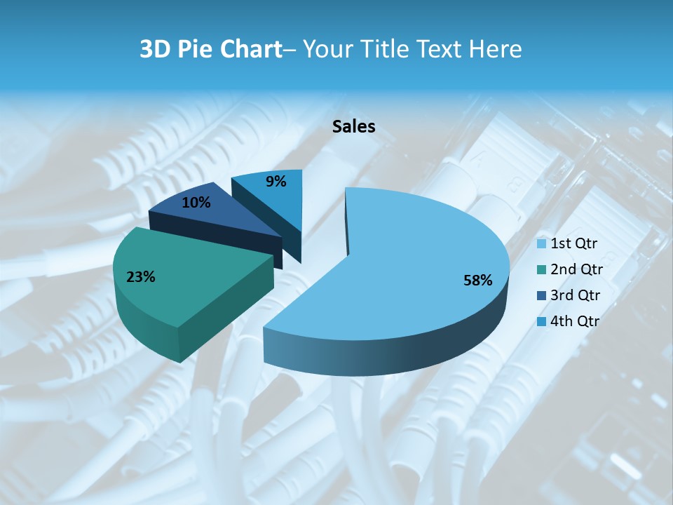 Computer Server Equipment PowerPoint Template