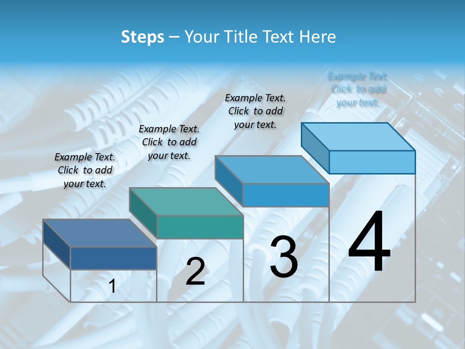 Computer Server Equipment PowerPoint Template