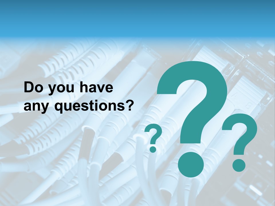 Computer Server Equipment PowerPoint Template