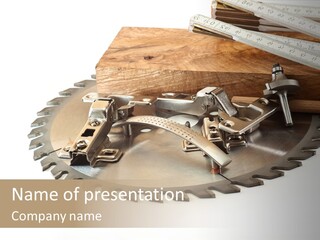 Electric Improvement Wood PowerPoint Template
