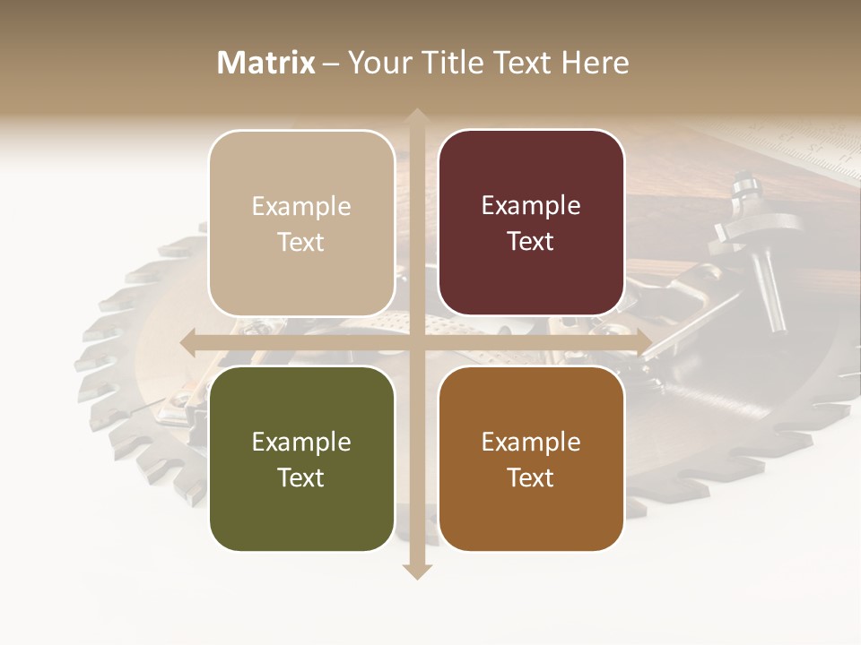 Electric Improvement Wood PowerPoint Template