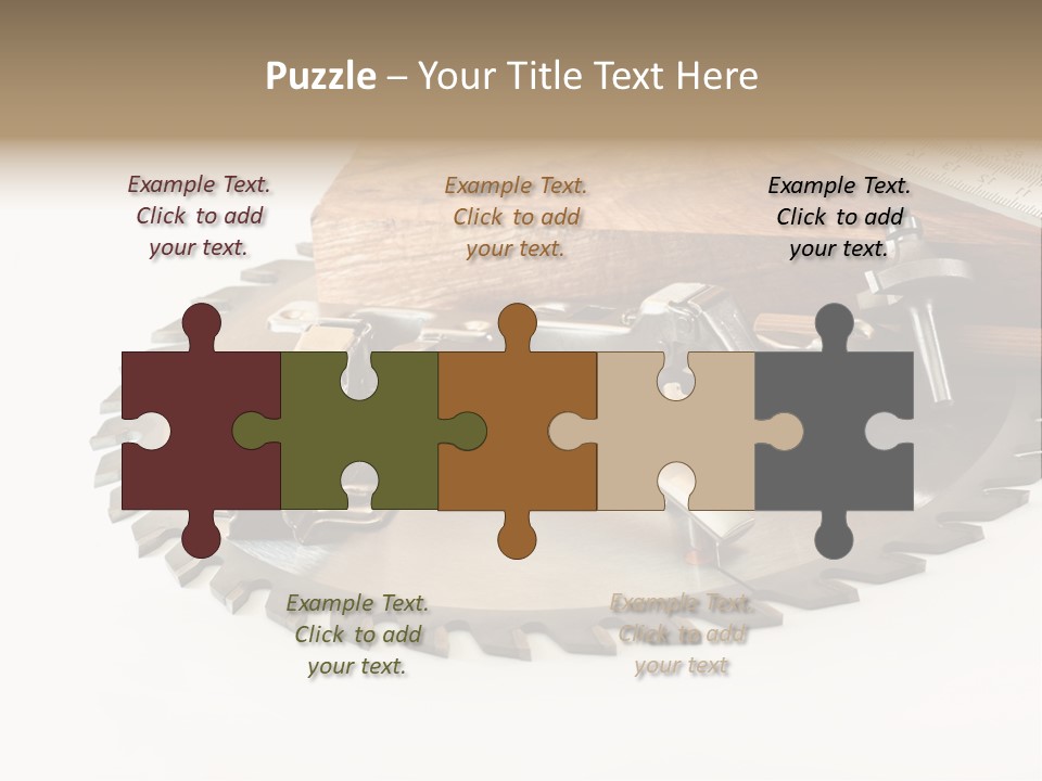 Electric Improvement Wood PowerPoint Template