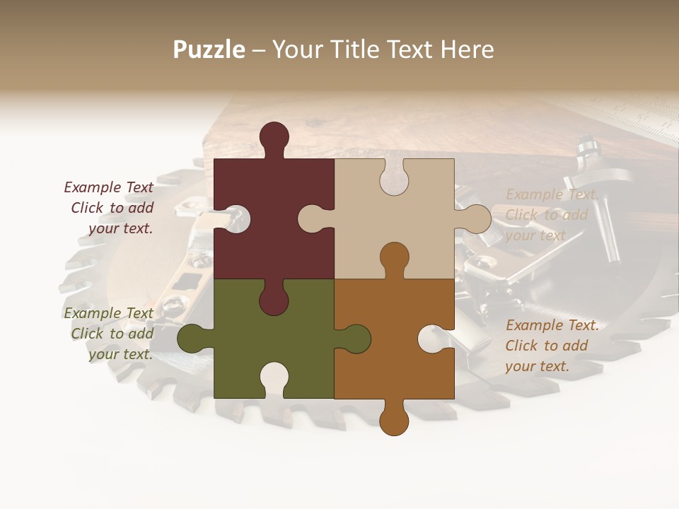 Electric Improvement Wood PowerPoint Template