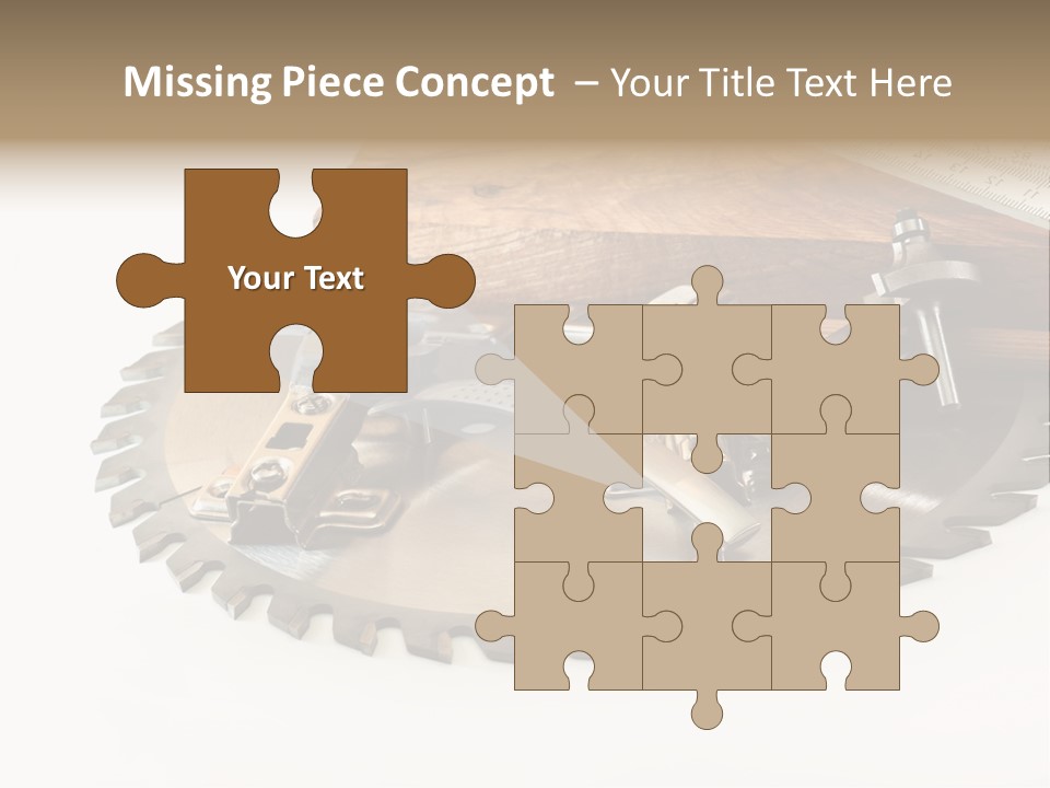 Electric Improvement Wood PowerPoint Template