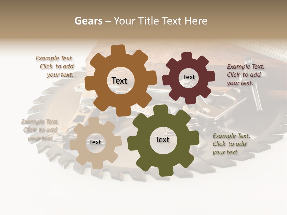 Electric Improvement Wood PowerPoint Template