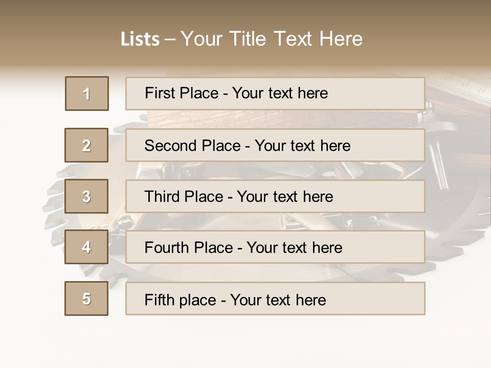 Electric Improvement Wood PowerPoint Template