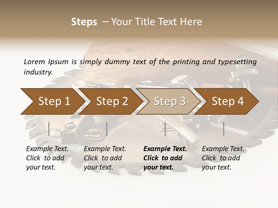 Electric Improvement Wood PowerPoint Template