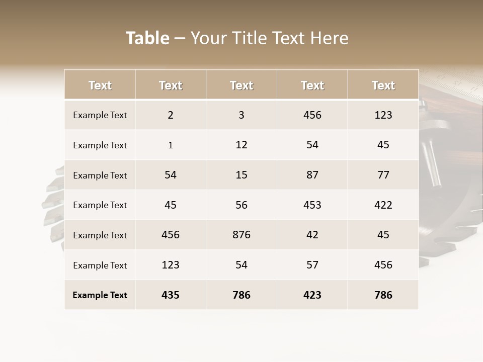 Electric Improvement Wood PowerPoint Template
