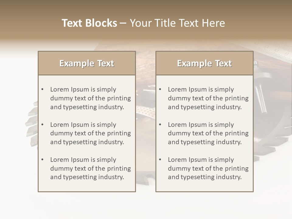 Electric Improvement Wood PowerPoint Template