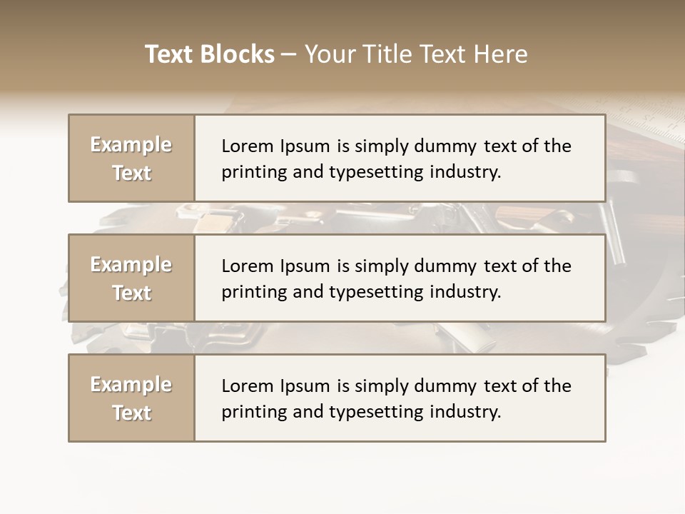 Electric Improvement Wood PowerPoint Template