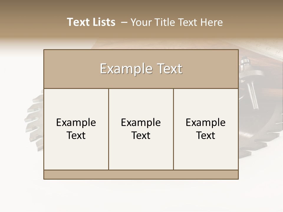 Electric Improvement Wood PowerPoint Template