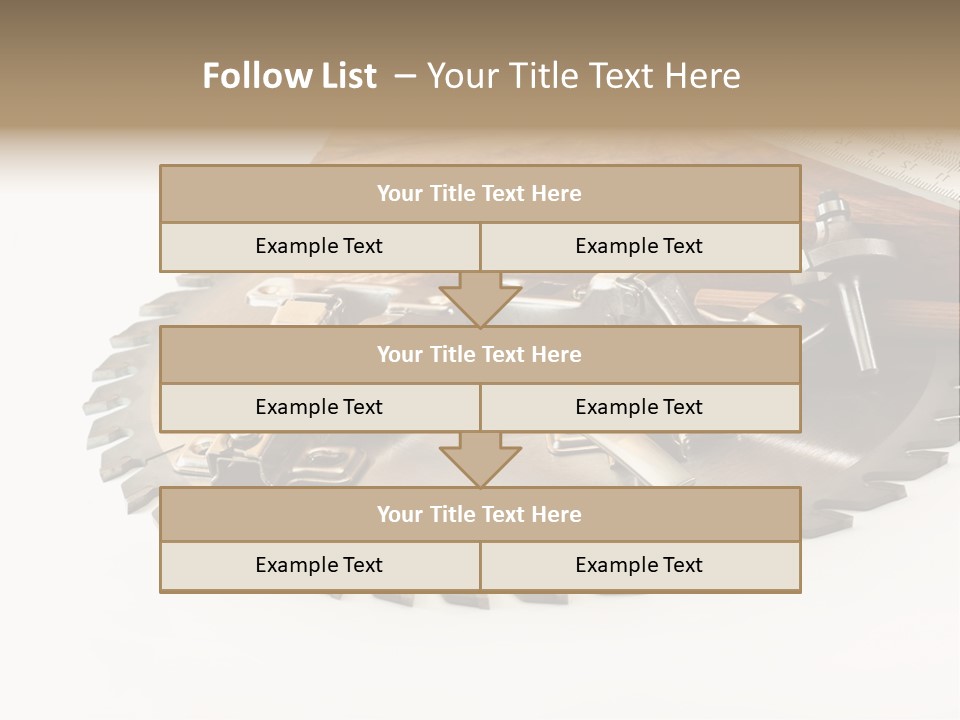 Electric Improvement Wood PowerPoint Template