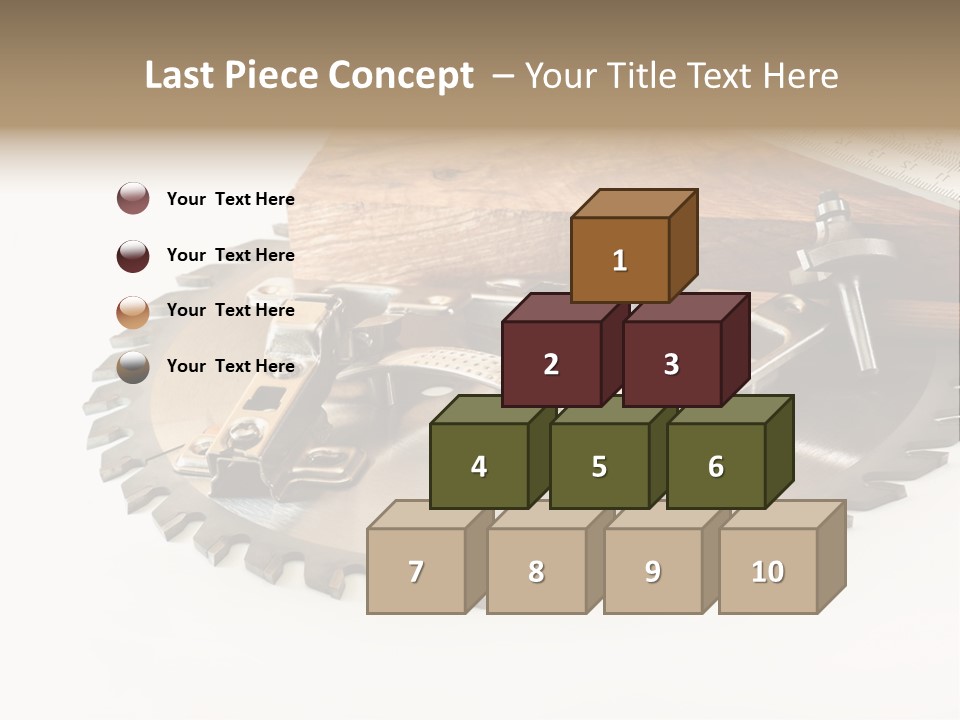 Electric Improvement Wood PowerPoint Template