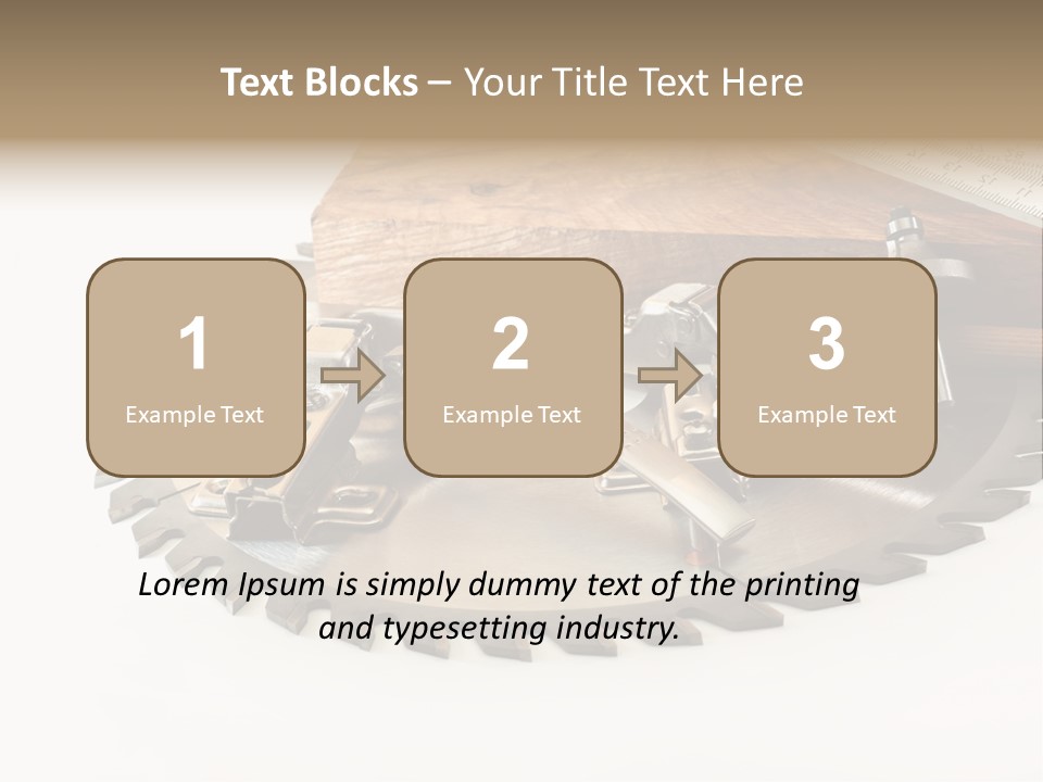Electric Improvement Wood PowerPoint Template