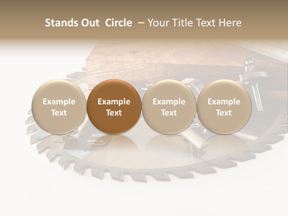 Electric Improvement Wood PowerPoint Template