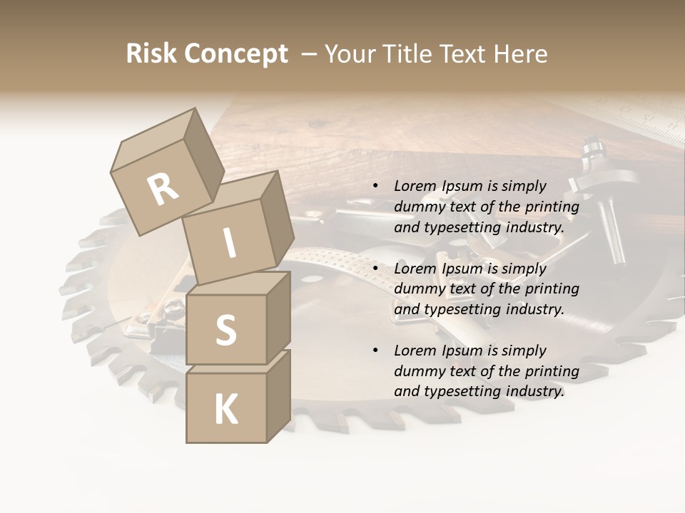 Electric Improvement Wood PowerPoint Template
