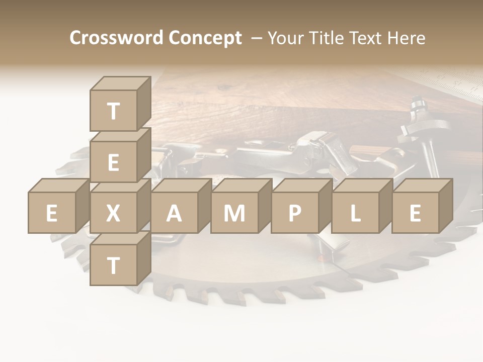 Electric Improvement Wood PowerPoint Template