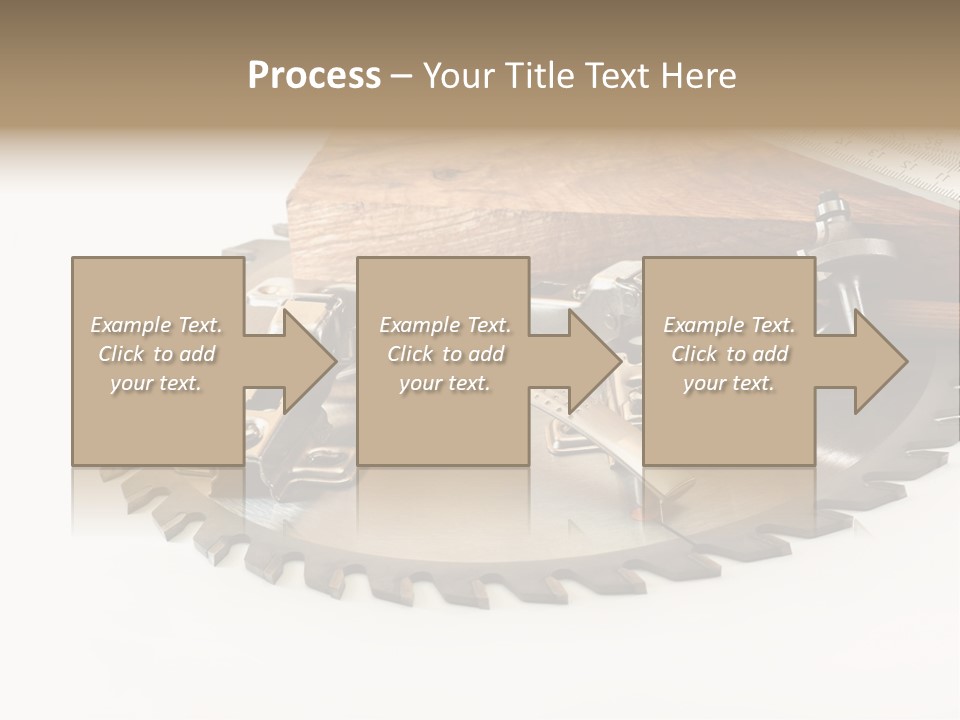 Electric Improvement Wood PowerPoint Template