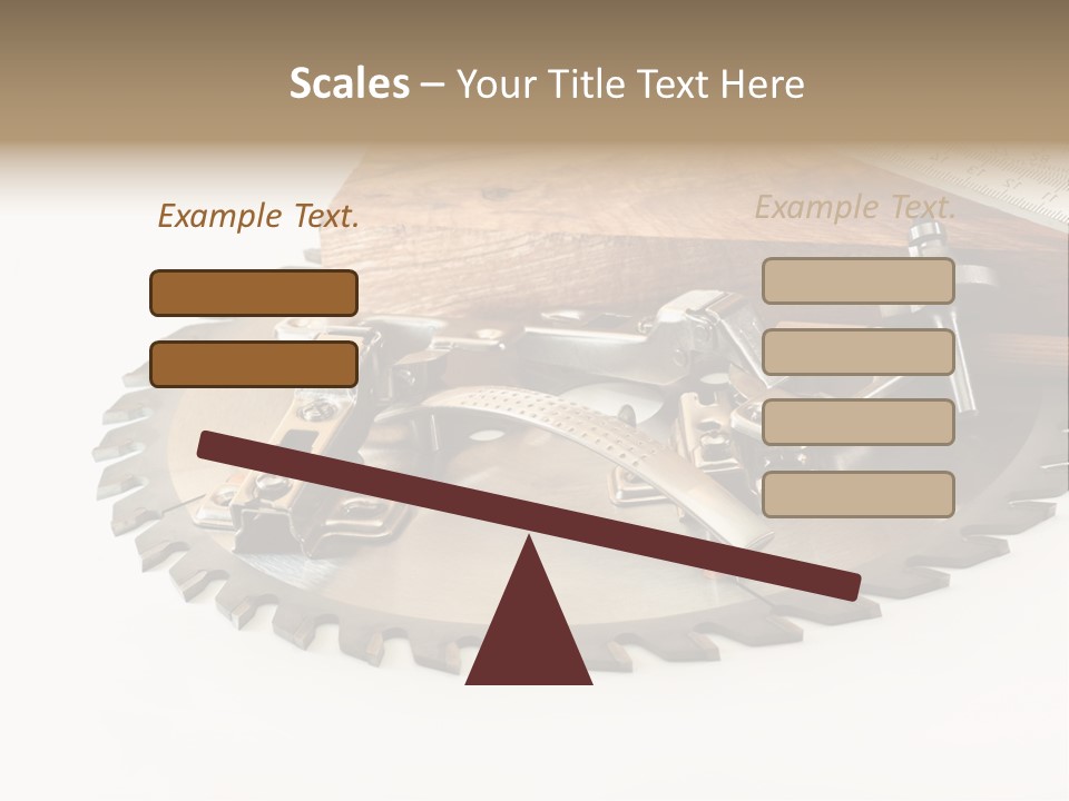 Electric Improvement Wood PowerPoint Template