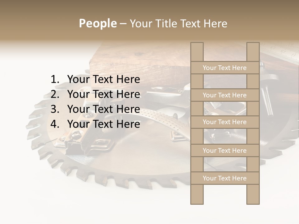 Electric Improvement Wood PowerPoint Template