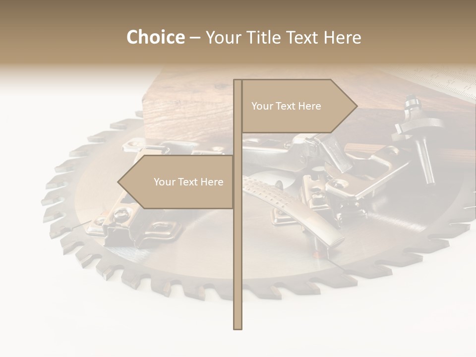 Electric Improvement Wood PowerPoint Template