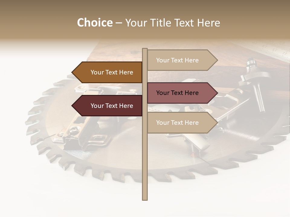 Electric Improvement Wood PowerPoint Template
